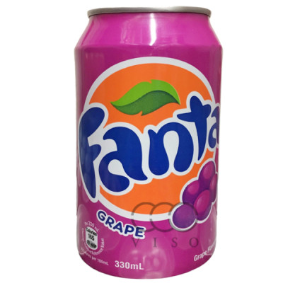 芬達 提子味汽水 罐裝 330 ML