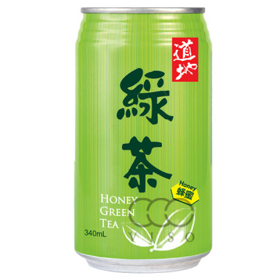 道地 (蜂蜜) 綠茶 罐裝 340 ML