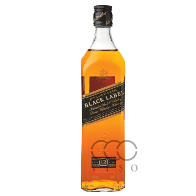 Johnnie Walker Black Label  aged 12yrs Blended Scotch Whisky 40% 700 ML