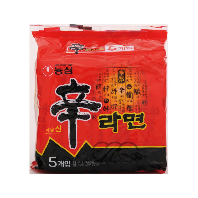 農心辛辣麵 120g x 5包裝